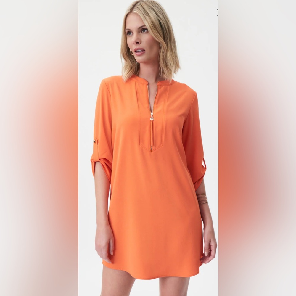 Joseph Ribkoff Mandarin Style Shift Dress